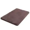Anti Rutsch Badematte, braun, weiches Material, ideal für Badezimmer.