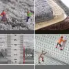 Anti Rutsch Badematte mit 3.5 cm Höhe, Wassersicherheit und rutschfestem Untergrund.