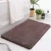 Anti Rutsch Badematte braun, weiches Material, ideal für Badezimmer.