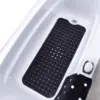 Schwarze Badewannen Antirutschmatte mit rutschfesten Punkten, ideal für sicheres Baden und Duschen.