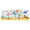 Badewanneneinlage Kinder mit Meeresthema, farbenfrohe Unterwasserwelt, rutschfest, für Badezimmer.