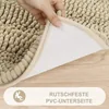 Badezimmerteppich Kinder mit rutschfester PVC-Unterseite, weicher Textur und neutraler Farbe.