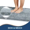 Dick und weich Badezimmerteppich Microfaser, 3.5cm hoch, ideal für Bad und Dusche.