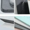 Badezimmerteppich Steinoptik, schwarz, rutschfest, wasserabweisend, verschiedene Farben und Grössen.