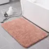 Badezimmerteppich XXL rosa, weicher Badteppich mit dichtem Flor, ideal für Badezimmer.
