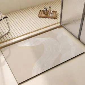 Badteppich Beige
