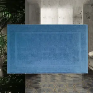 Badteppich Blau