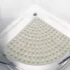 Eckdusche Badteppich mit rutschfesten Kugeln, ideal für Badezimmer mit Duschkabine.