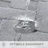 Badteppich mit geometrischem Muster, grau, saugstark, Wasserabsorption im Badezimmer.