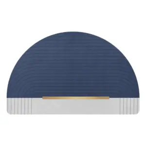 Badteppich Blau Gold