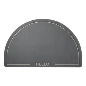Badteppich Halbkreis Hello