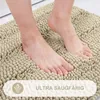 Badteppich Mikrofaser weich, ultra saugfähig, trocknet schnell, ideal für Badezimmer.