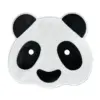 Bamboo Badematte in Panda-Form, weiss-schwarz, rutschfest, für Badezimmer.