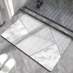 Beigeweiss Badeteppich