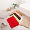 Chenille Badteppich 60x90 cm in verschiedenen Farben, weicher Badezimmer-Teppich mit Struktur.