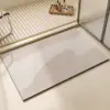 Diatomit Badteppich grosse Grösse, modernes Design, Badezimmermatte mit natürlicher Struktur.