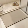 Diatomit Badteppich grosse Grösse mit modernem Muster, ideal für Badezimmer.