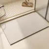 Diatomit Badteppich grosse Grösse, weiss, anti-rutschend, Badezimmermatte.