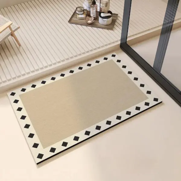 Diatomit Design-Badematte