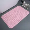 Rutschfester Duschvorleger in Rosa mit rutschfesten Punkten, ideal für Badezimmer.