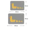 Enten-Badematte von Polichoi, 60x40cm und 80x50cm, Badezimmer-Textil, kinderfreundlich.