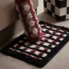 Flache Badematte