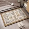 Vinyl Teppich Bad mit Mosaikmuster, grossflächig, rutschfest, für Badezimmer geeignet.
